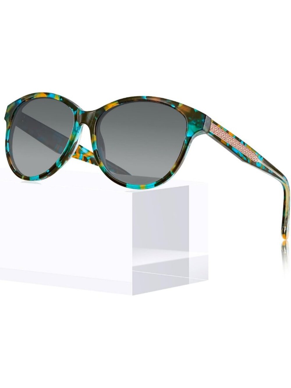 Trendy Big Cat Eye Polarized Women's Sunglasses - Stylish Acetate Shades